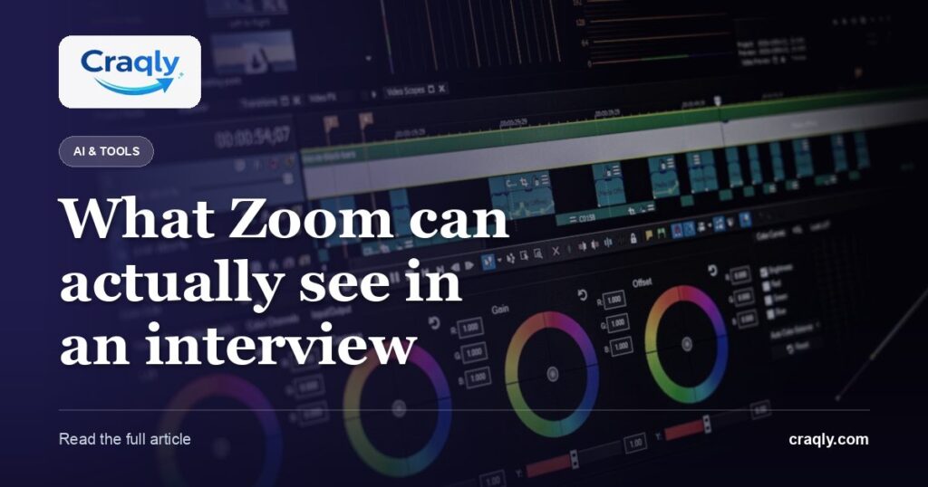 What Zoom can actually see in an interview