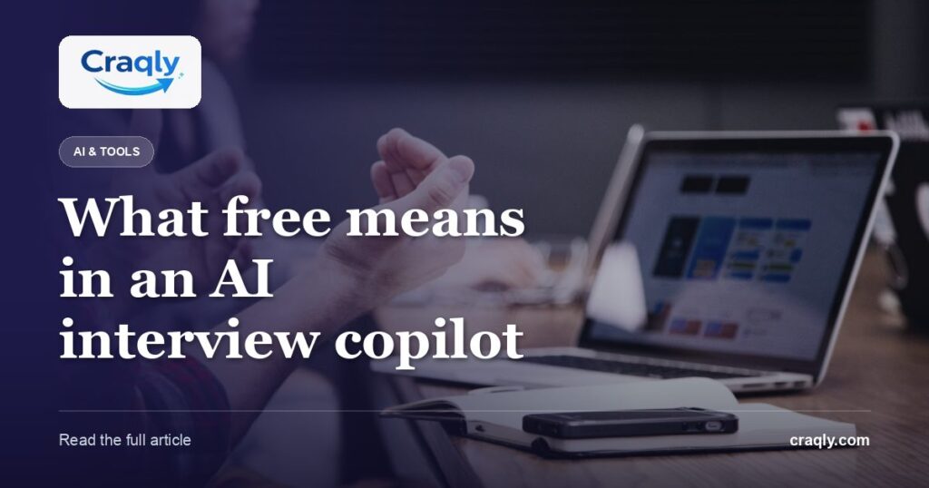 What free means in an AI interview copilot