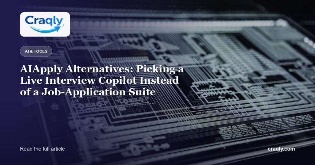 AIApply Alternatives: Picking a Live Interview Copilot Instead of a Job-Application Suite