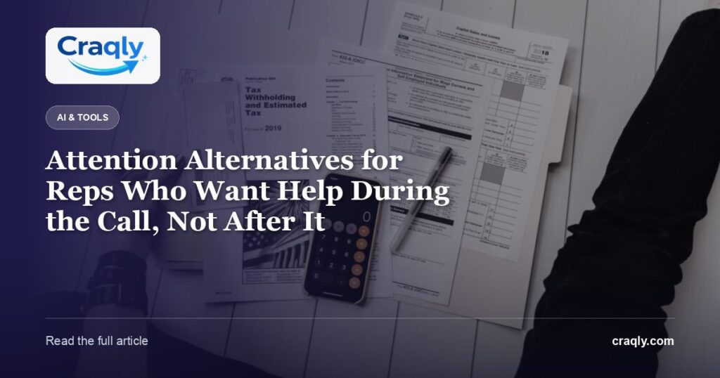Attention Alternatives for Reps Who Want Help During the Call, Not After It