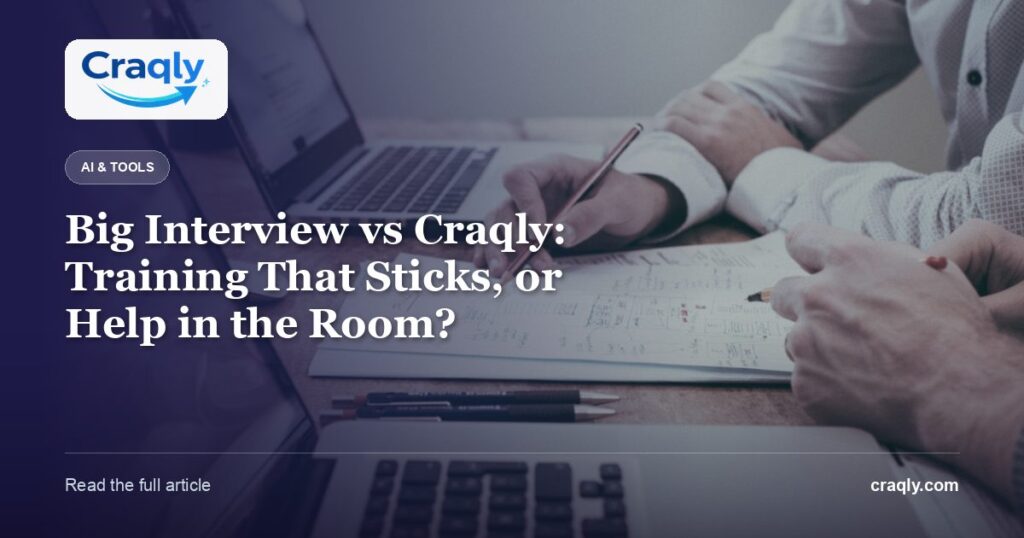 Big Interview vs Craqly: Training That Sticks, or Help in the Room?