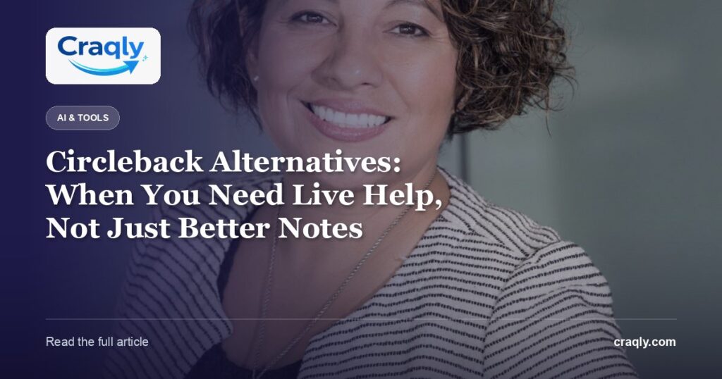 Circleback Alternatives: When You Need Live Help, Not Just Better Notes