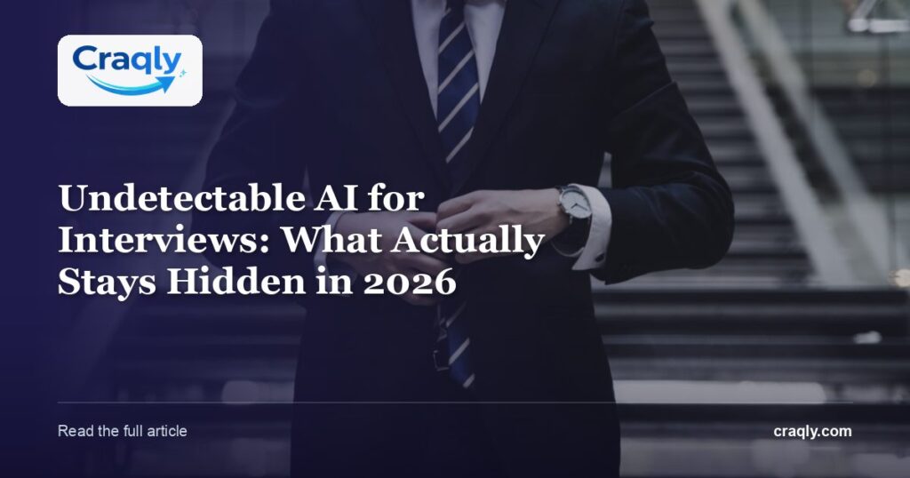 Undetectable AI for Interviews: What Actually Stays Hidden in 2026